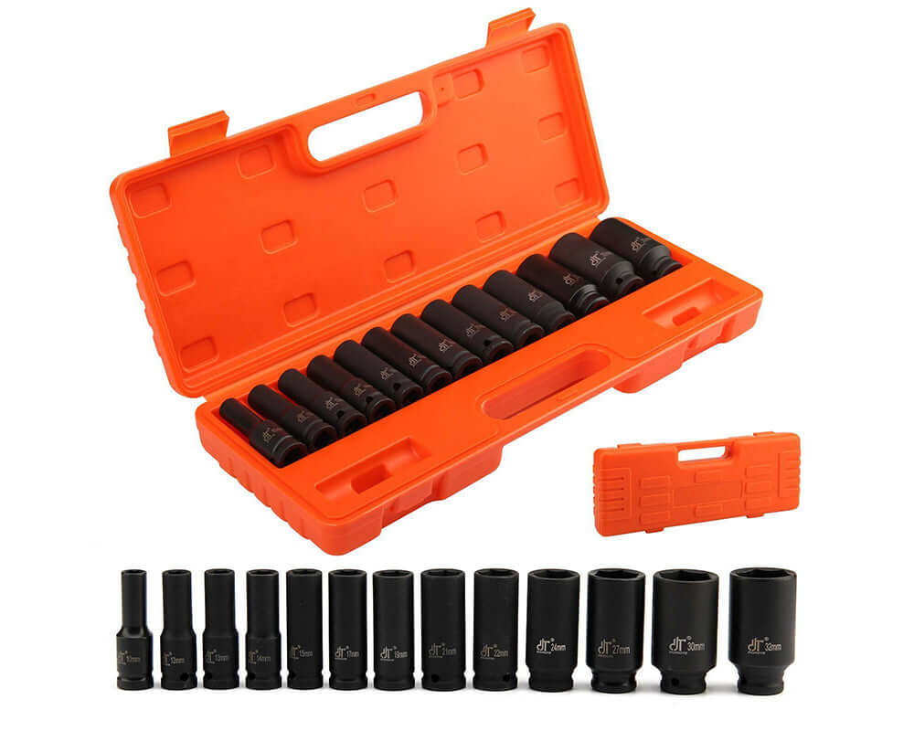 1/2" Deep Impact Socket Set 10-32mm - Image 12