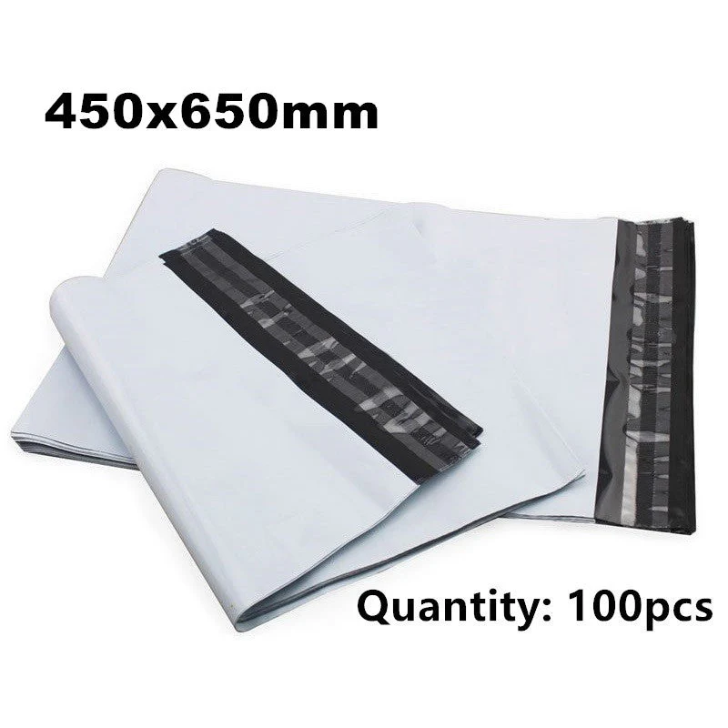 100 X A2 Strong Poly Courier Mailing Bags 450mm x 650mm