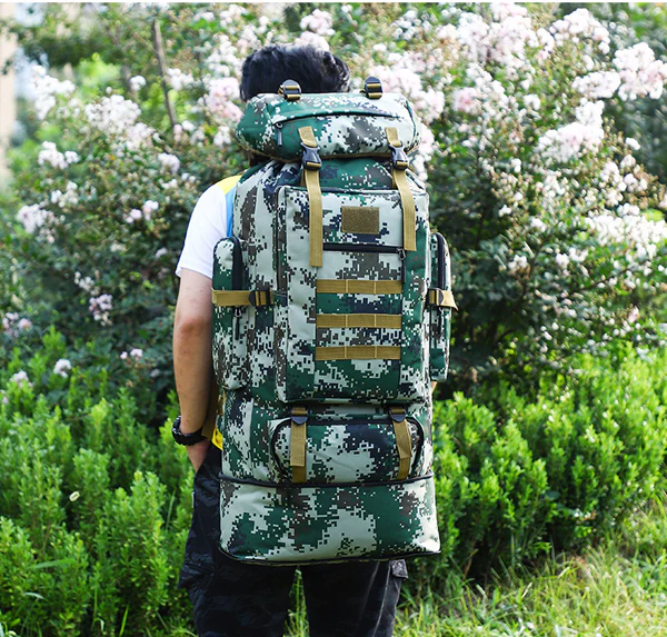 100L Hiking and Camping Backpack – Large Capacity Outdoor Travel Bag - Image 6