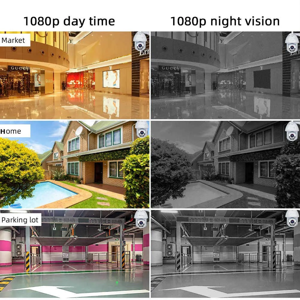 1080P PTZ WiFi Security Camera Includes 32GB Micro SD Card - Image 7