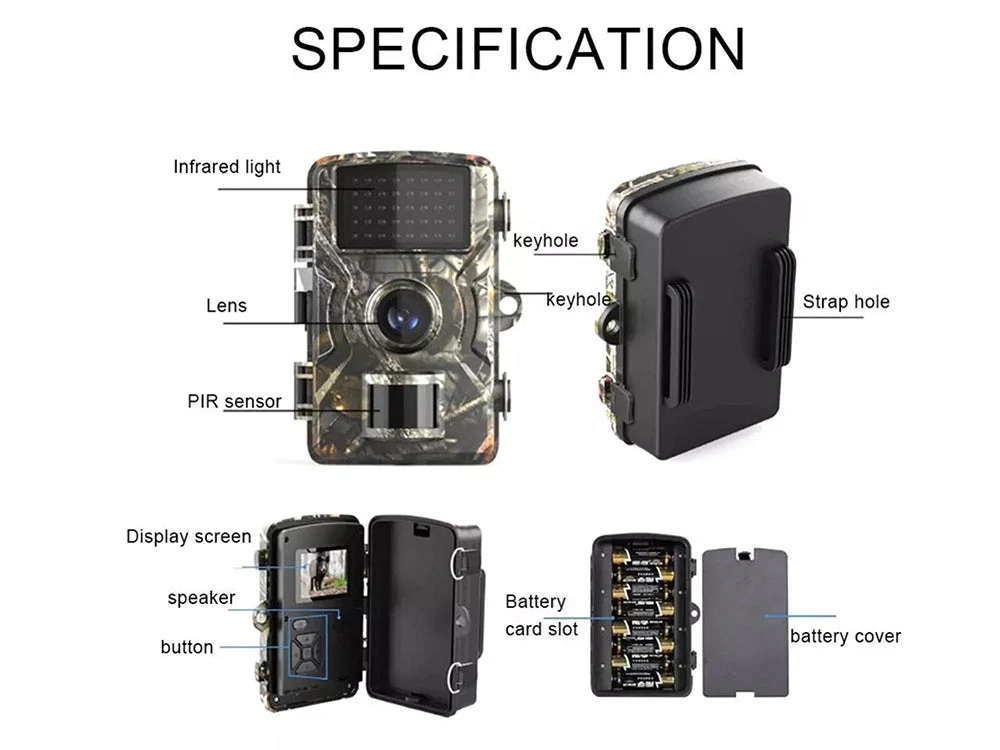 1080P Trail Game Hunting Camera For Outdoor Wildlife Hunting and Farm Monitoring - Image 7