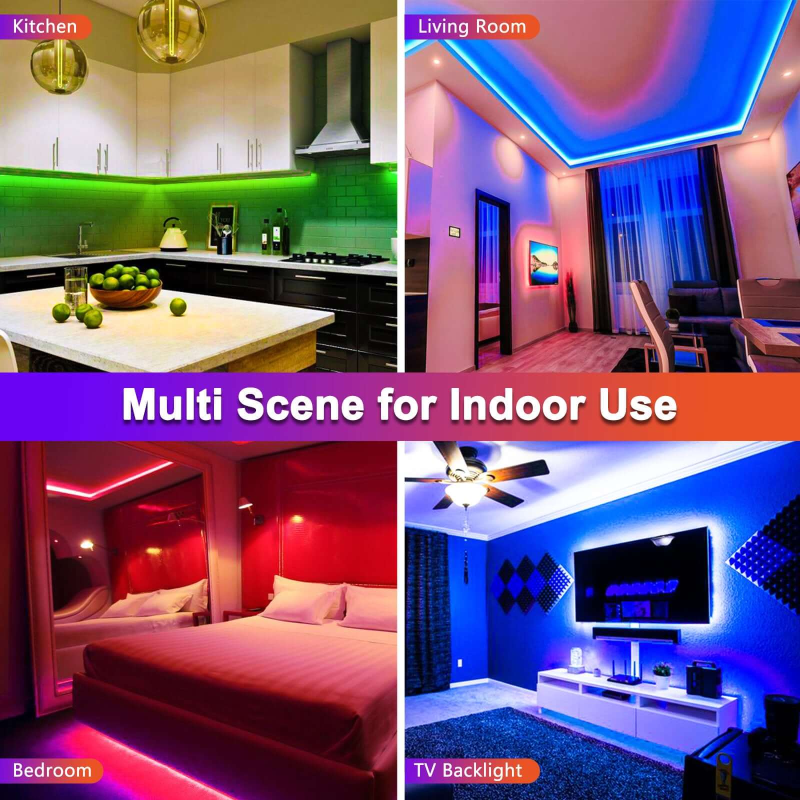 10M/16.4ft 300 LED Light Strip with 44 Key Remote - Image 5