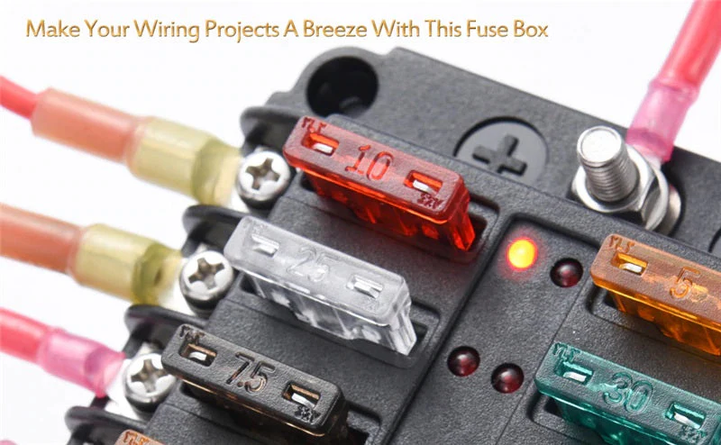 12 Circuit Negative Bus Blade Fuse Block - Image 5