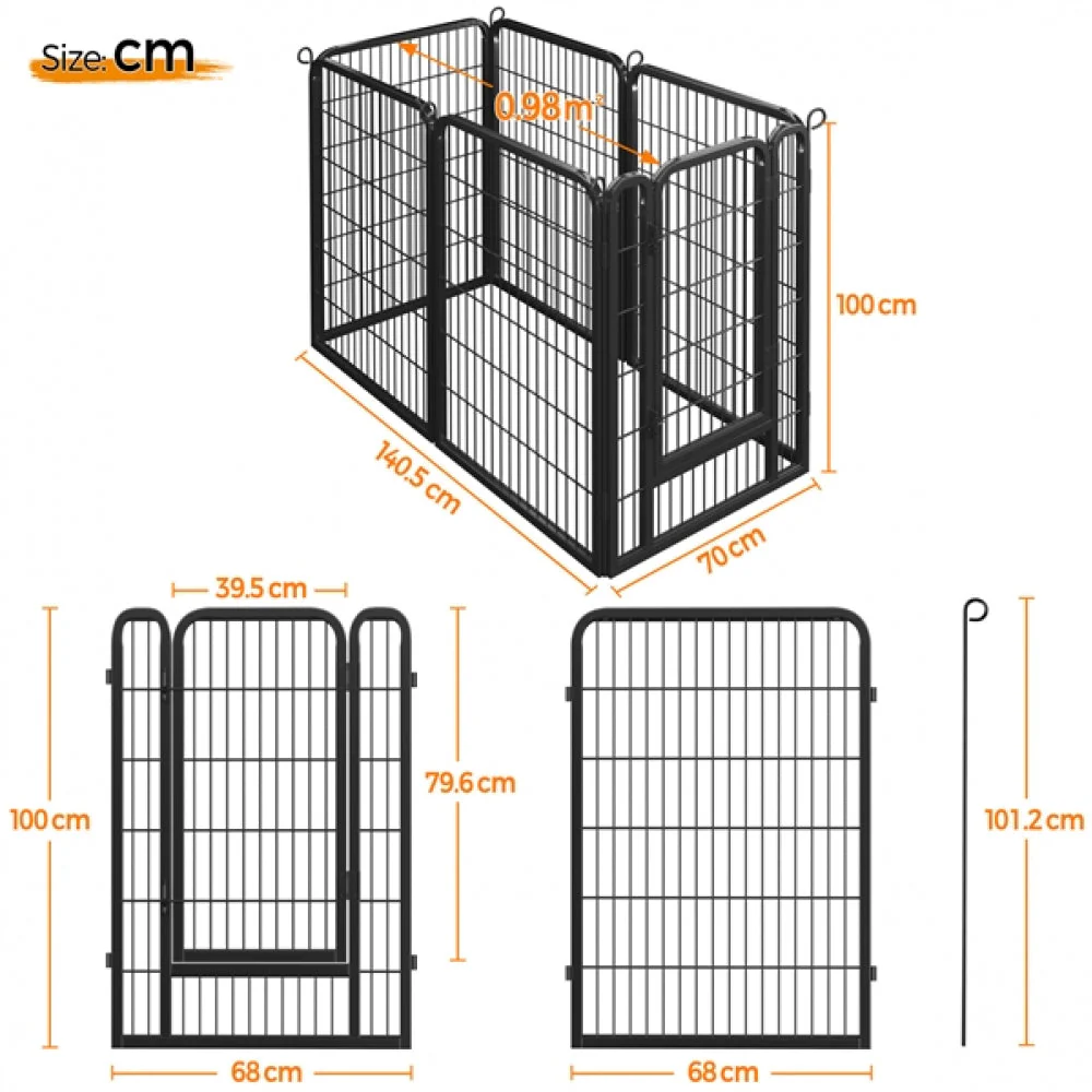12 Panels Heavy Duty Dog Pen - Image 3