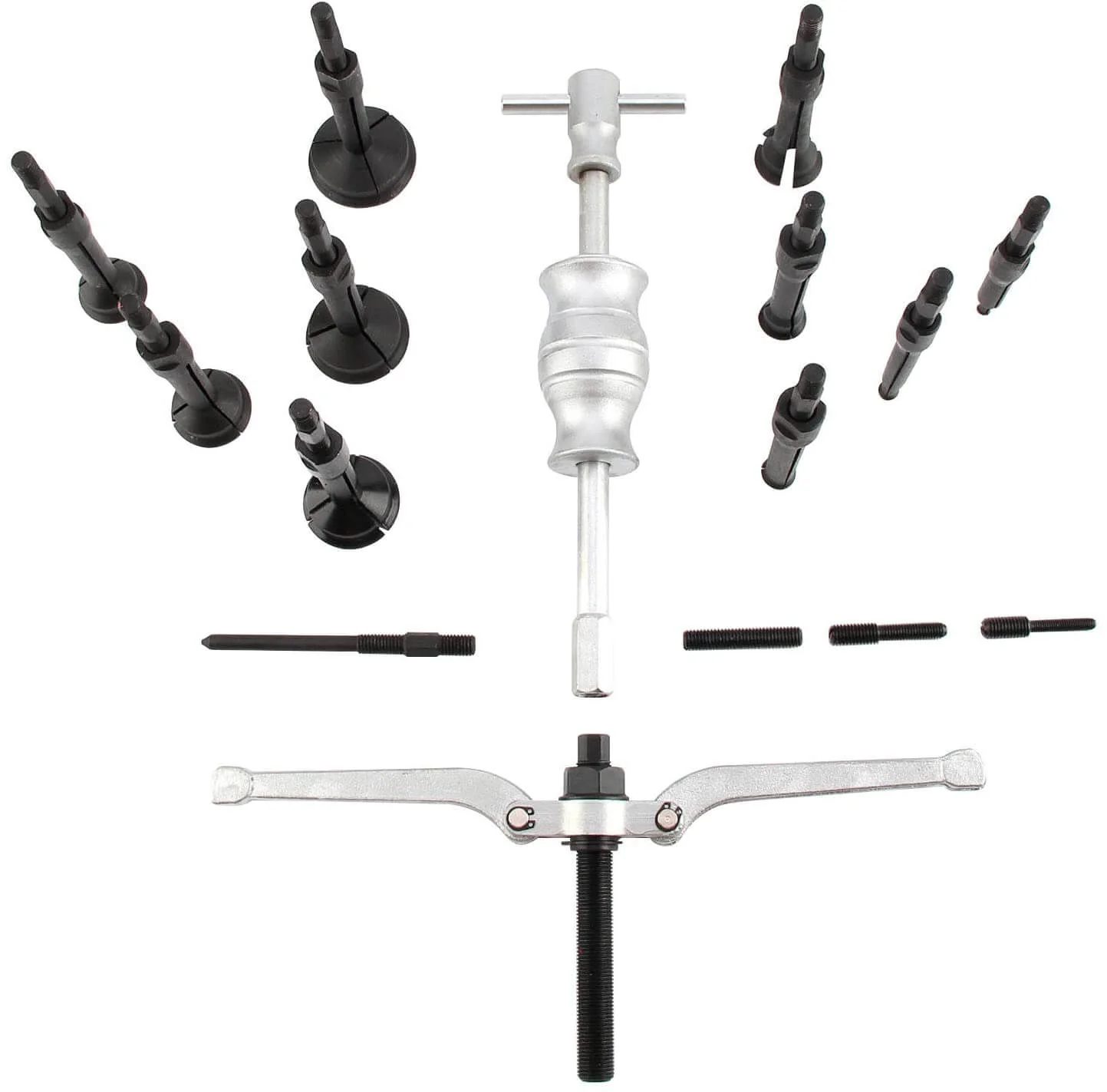 16Pcs Bearing Extractor Blind Hole Inner Internal Bushes Puller Set - Image 4