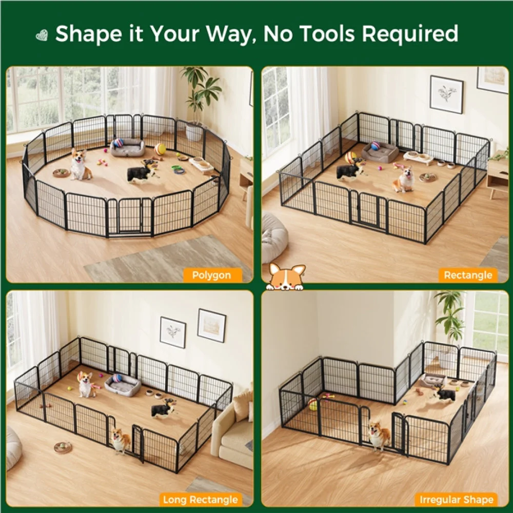 16pcs Dog Pen Pet Barrier Fence - Image 4