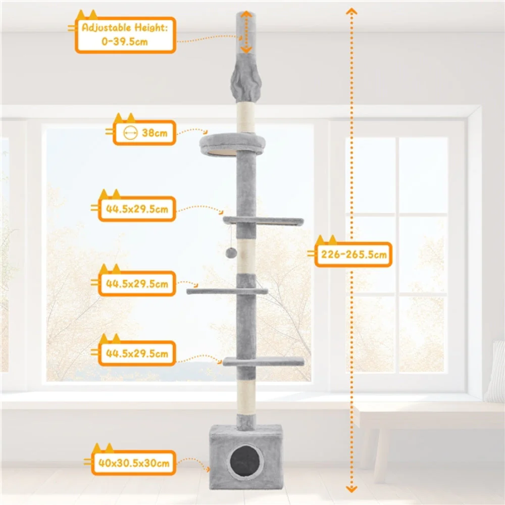 2.3-2.7M Floor-to-Ceiling Cat Tree - Image 5