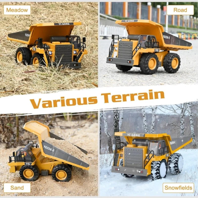 2.4G remote control 11-channel excavator wireless bulldozer dump bucket engineering forklift large toy - Image 5