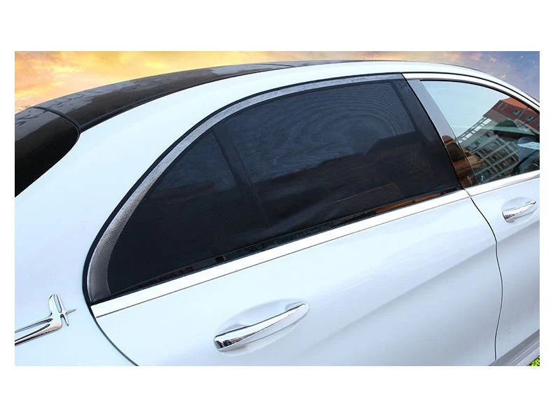 2*Car Side Rear Window Sun Visor Shade Mesh Cover Shield Sunshade UV Protector - Image 7