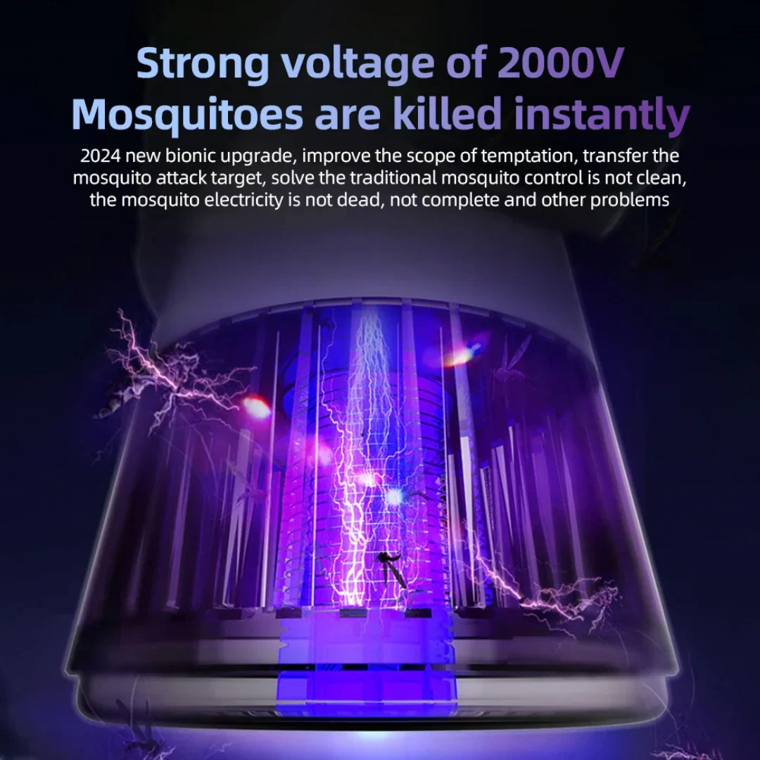 2 in 1 Bug Zapper Desk Fan Bladeless Mosquito Zapper - Image 4