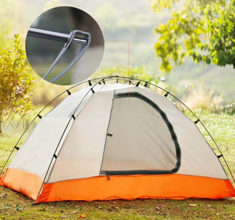 2-Person Double-Layer Four-Season Mountaineering Tent with Snow Skirt - Image 6