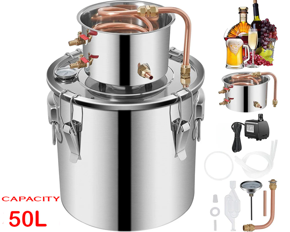 Alcohol Distiller Still Water Wine Spirits Brew Home 50L - Image 10