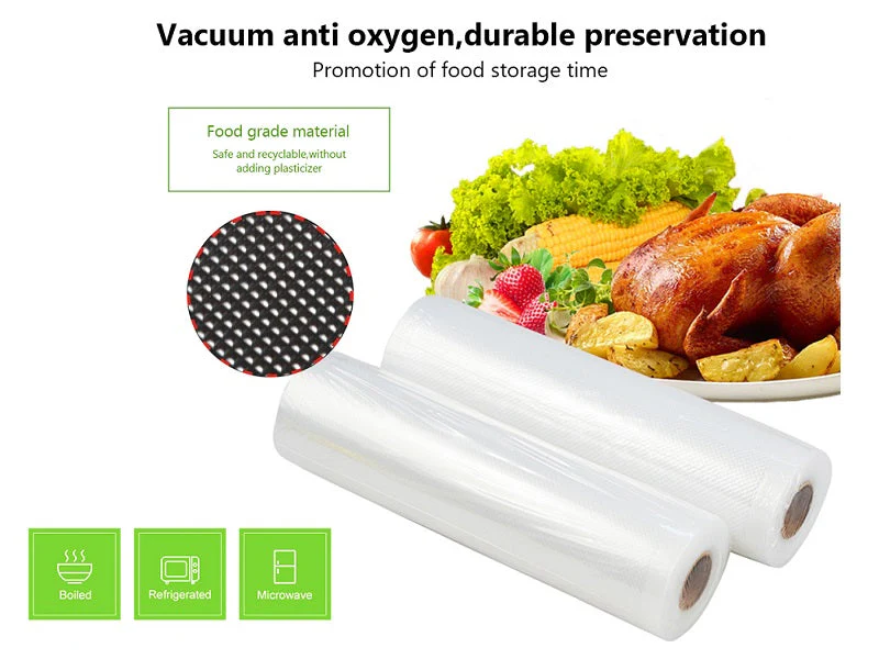(2 Rolls/Pack) 15*500cm Vacuum Sealer Bag Roll