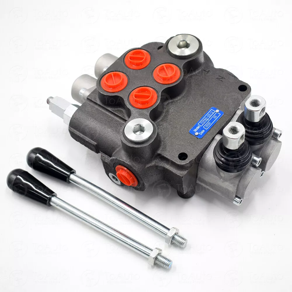 2 Spool Hydraulic Directional Control Valve 11 Gpm double acting cylinder spool - Image 14