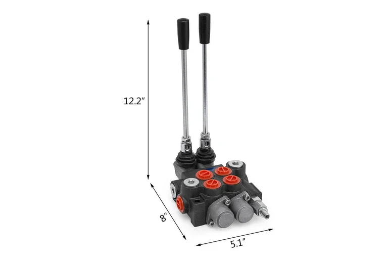 2 Spool Hydraulic Directional Control Valve 11 Gpm double acting cylinder spool - Image 18
