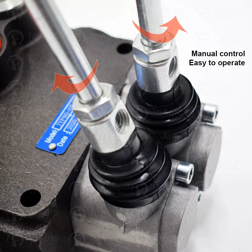2 Spool Hydraulic Directional Control Valve 11 Gpm double acting cylinder spool - Image 5