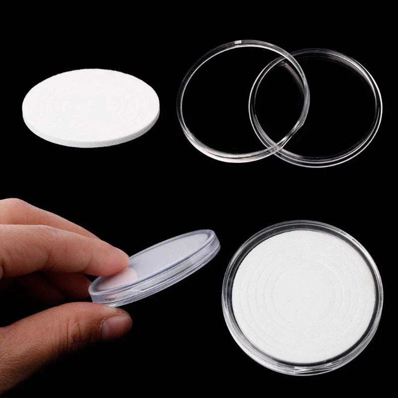20Pcs Clear Round 40mm Direct Fit Airtight Coin Capsules Fits 5 Different Sized Coins - Image 8