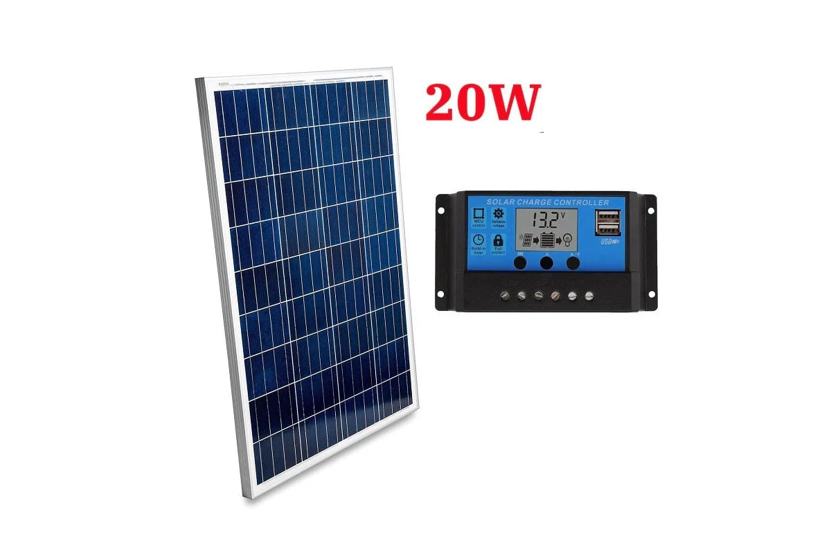 20W Solar Panel with Solar Controller - Image 3