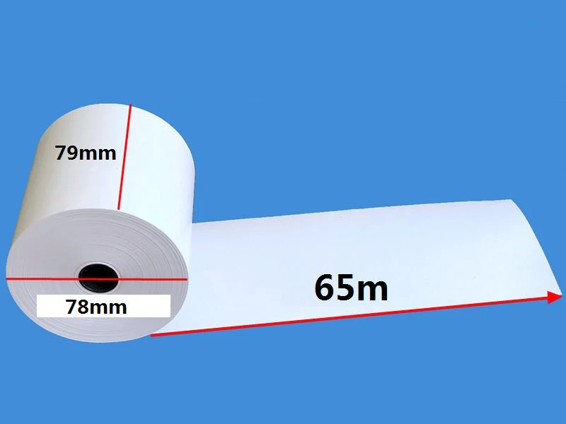 (25 Rolls) 80mm x 80mm Thermal Paper Receipt Rolls 65m/roll - Image 3