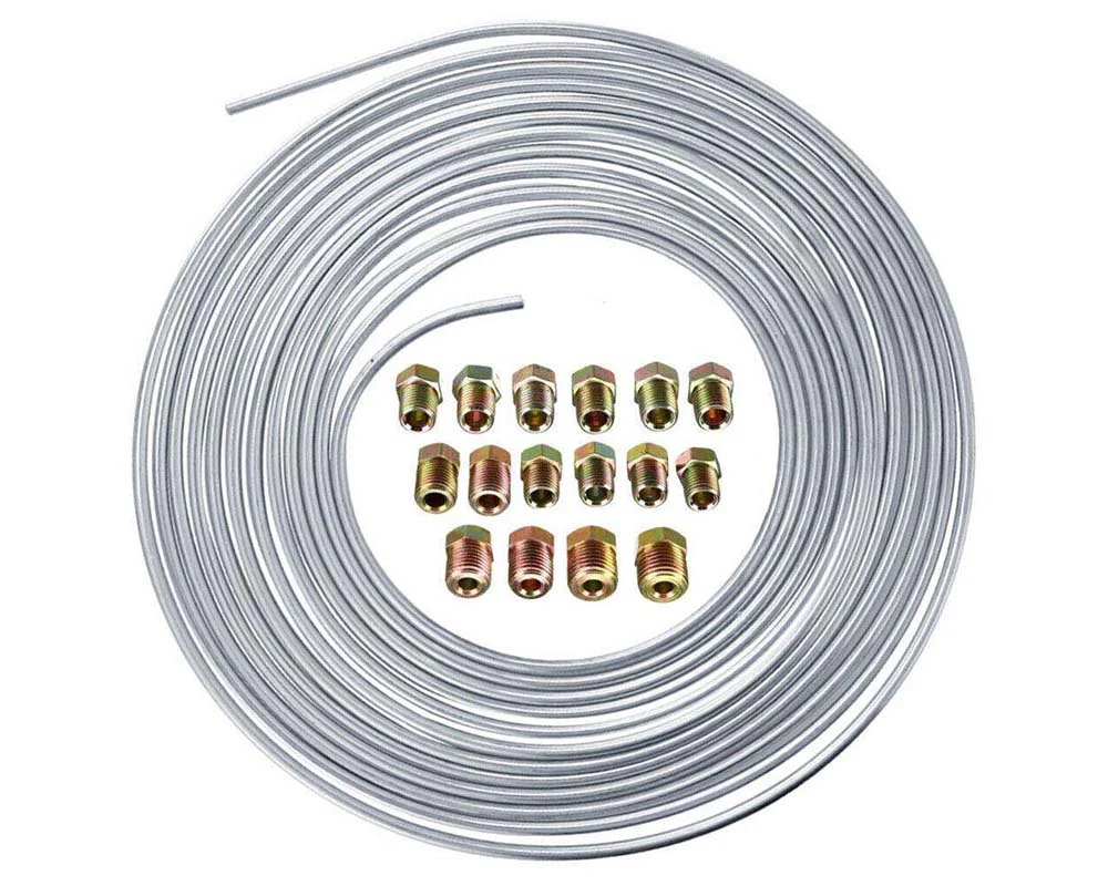 25Ft 3/16 OD Metal Brake Line Tubing Set with 16 Assorted Fittings - Image 6