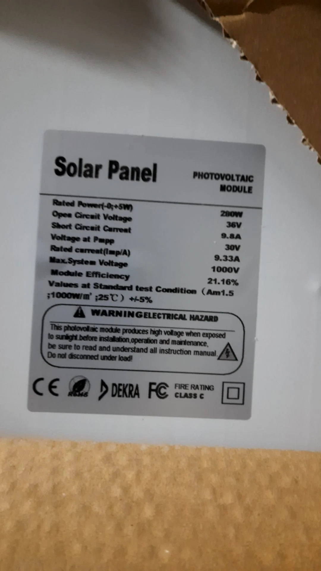 280W Solar Panel with Solar Controller - Image 7