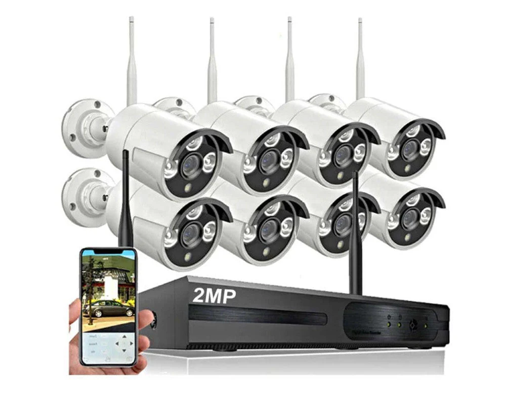 2MP Wireless Security camera system 8 Channel - Image 2