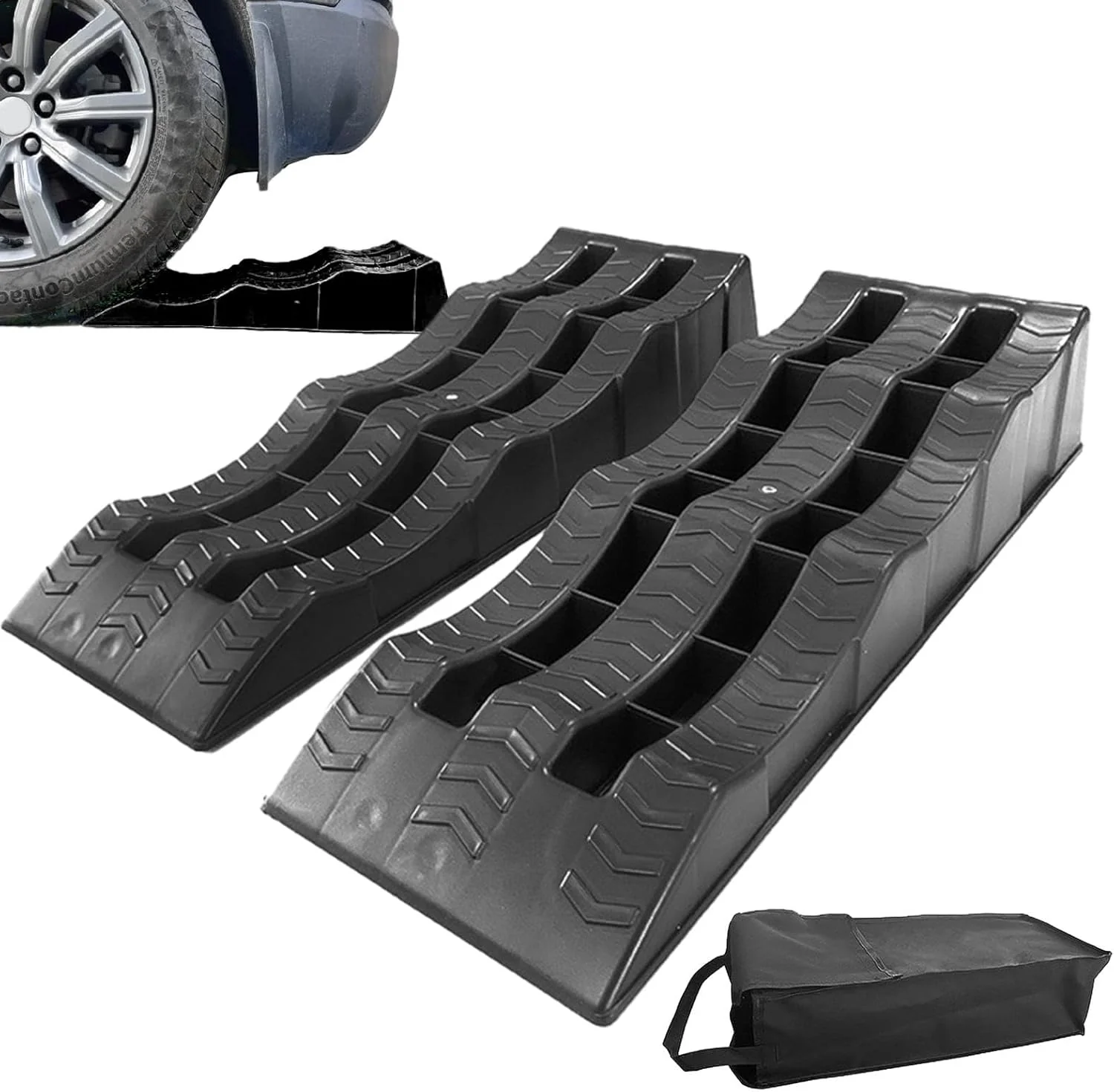 2PCS RV Leveling Blocks Camper Wheel Chocks Ramp - Image 9