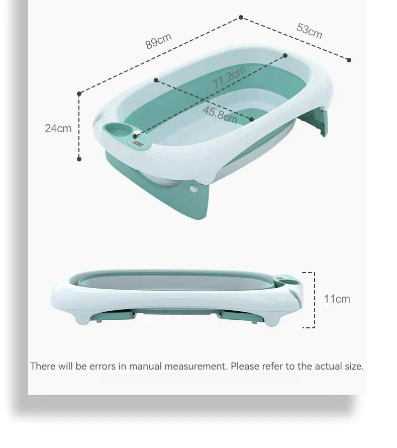 3 in 1 Foldable Baby Bath Tub & Bath Seats -Unisex Grey - Image 10