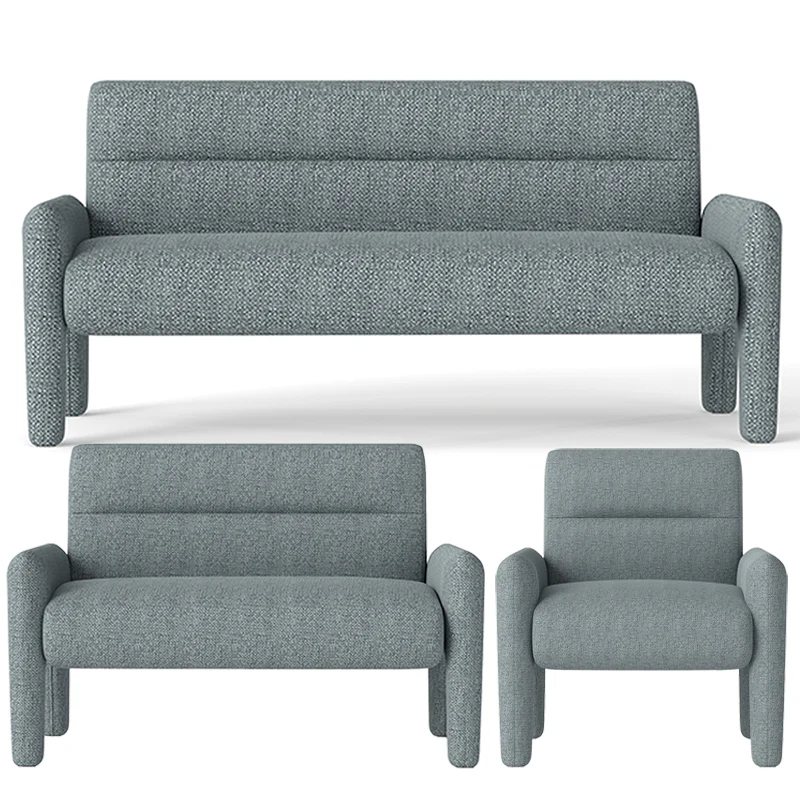 3 Piece Sofa Set – Dubai Sky Blue
