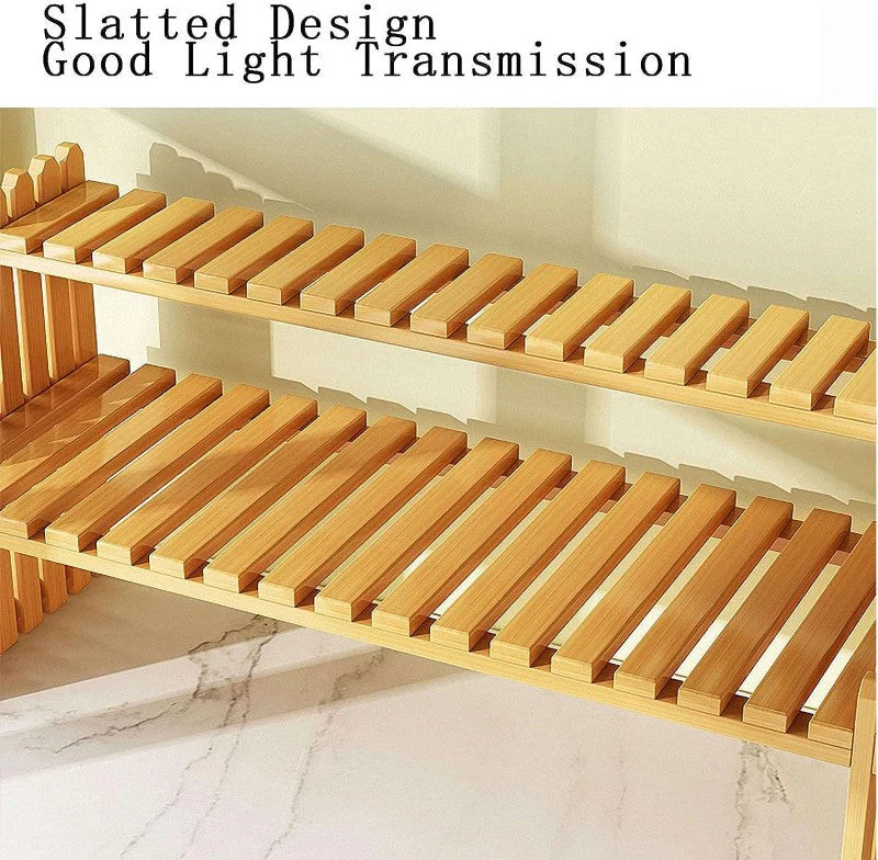 3 Tier Bamboo Plant Stand Indoor Pland Shelf for Plants - Image 4