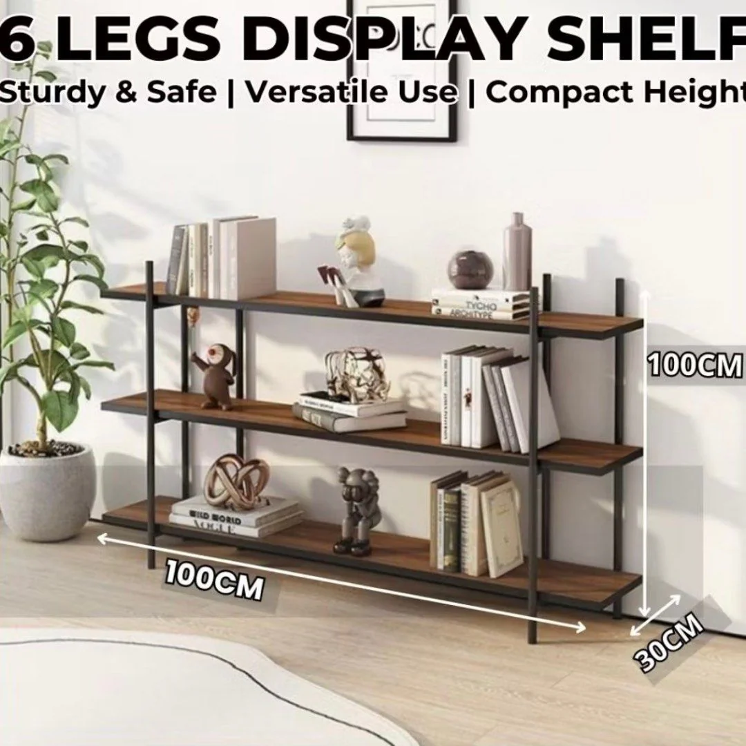 3 Tier Bookshelf Console Table Hallway Flower Table - Image 3