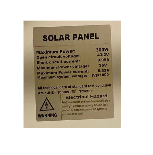 300W Solar Panel - Image 4