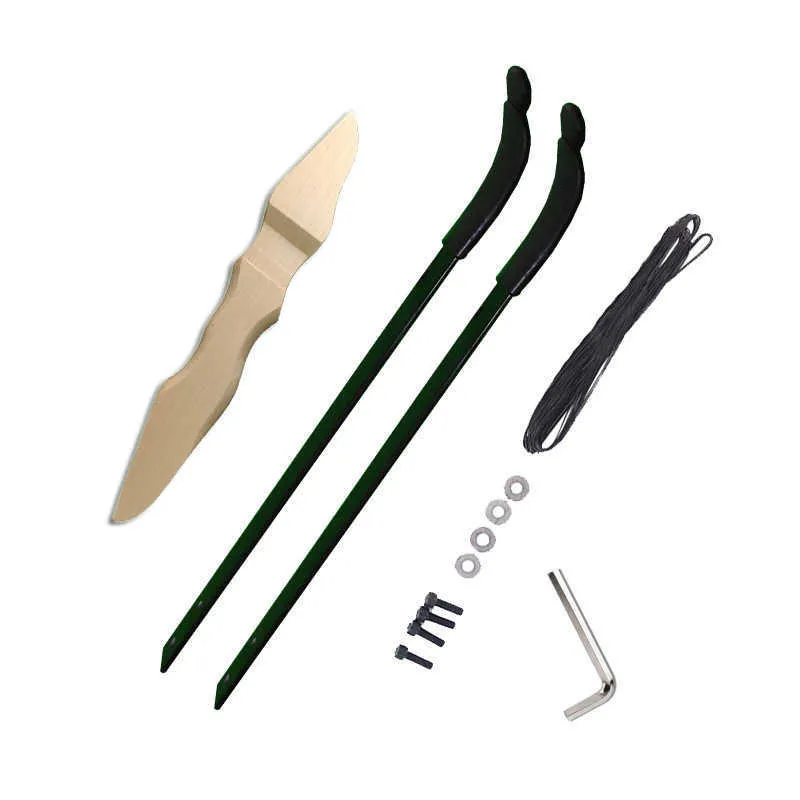 30lbs Archery Hunting Recurve Bow (Wood) - Image 2