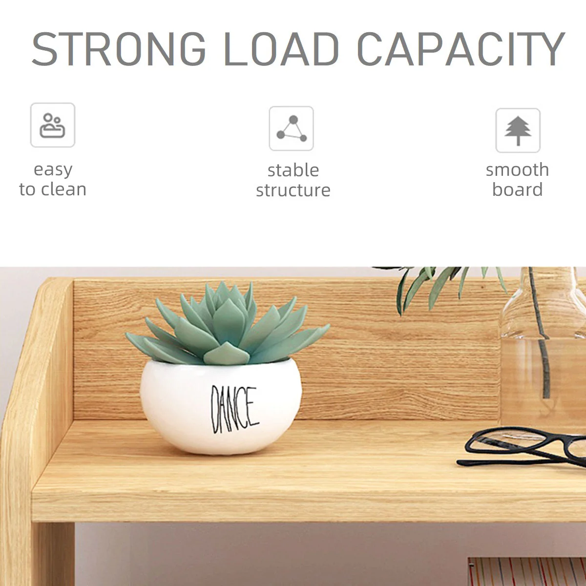 Bedside Table Nightstands with Drawer - Image 5