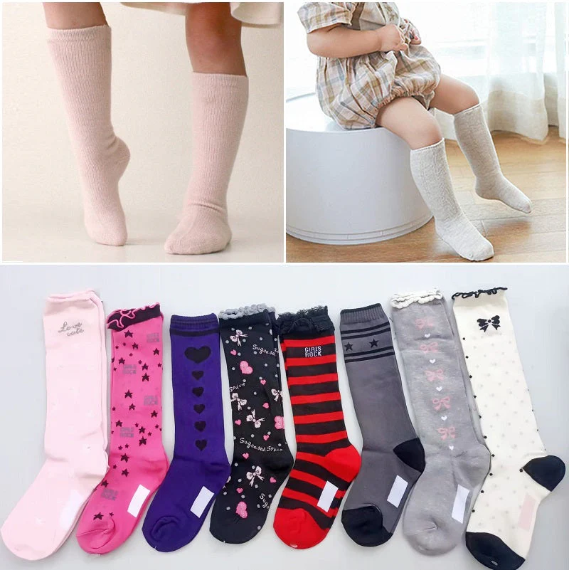 36 pairs Toddler Kids Plain Cartoon Ribbed Socks - Image 2