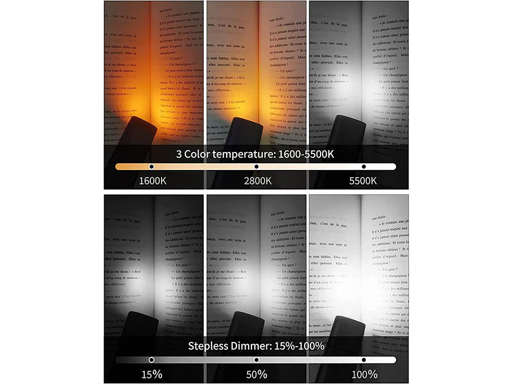 360° Adjustable Neck Reading Light Book Light - Image 5