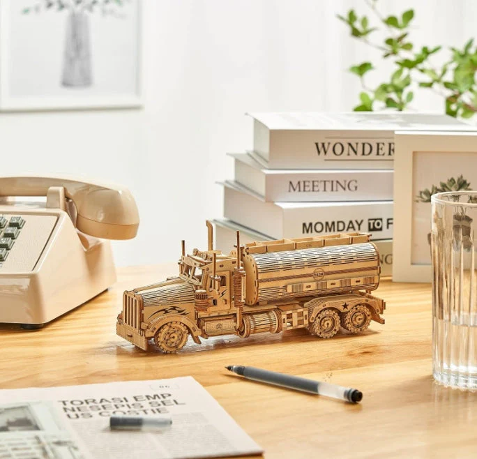 3D Wooden Puzzles Truck Model Kits, Brainteaser and Puzzle for Christmas/Birthday,Gifts for Adults and Teens - Image 7
