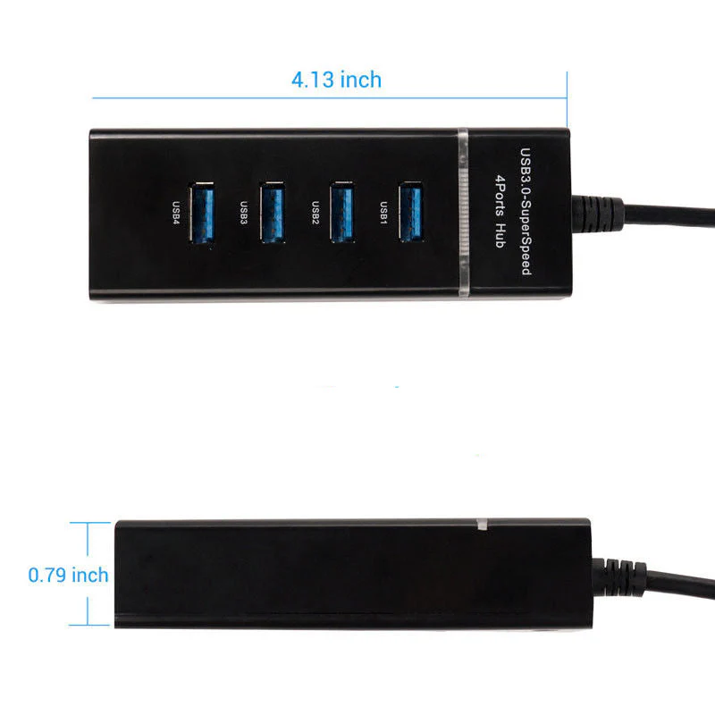 4 Port High Speed USB Hub 3.0 Sharing Switch Splitter - Image 5