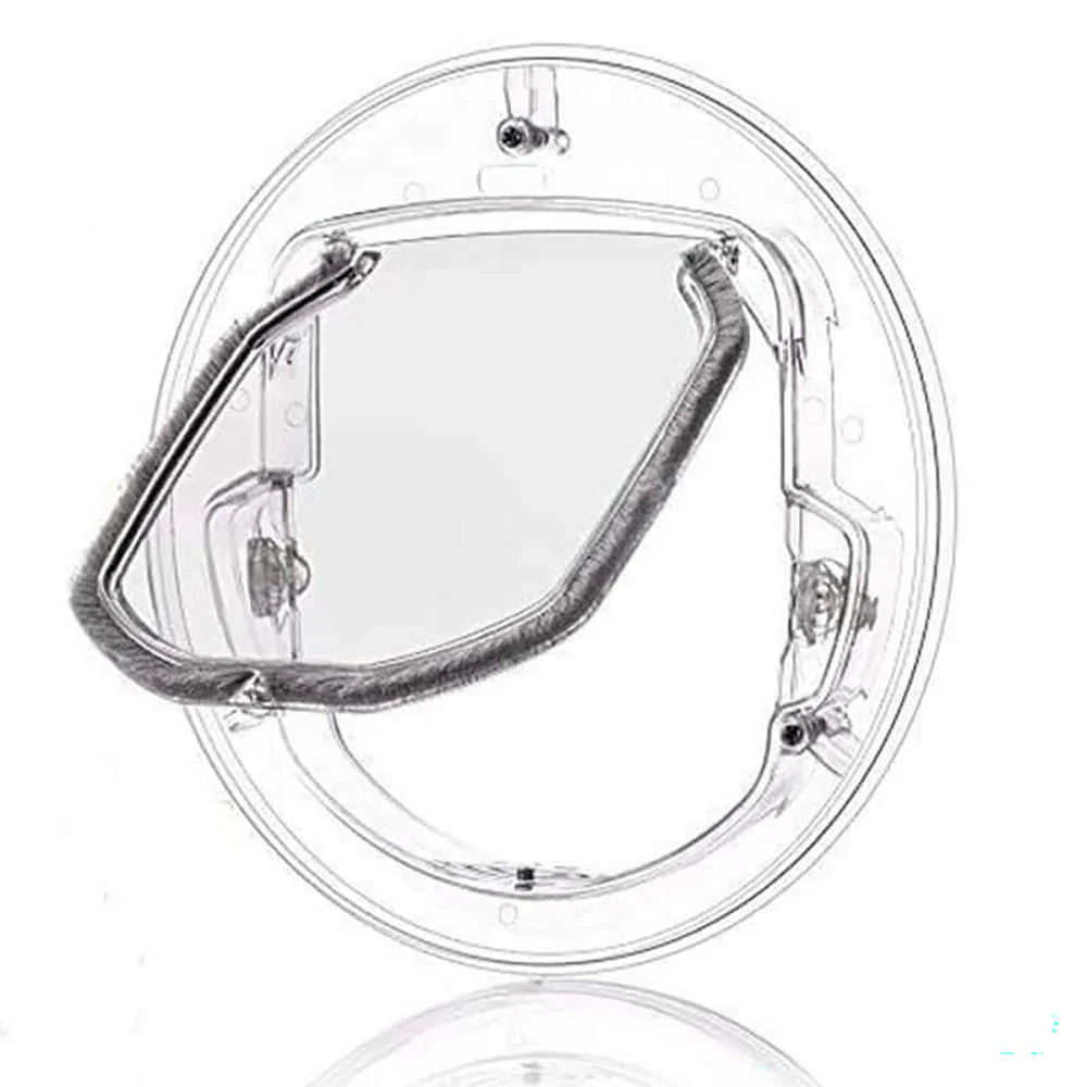 4 Ways Round Lockable Cat Door Dog Flap Cat Door