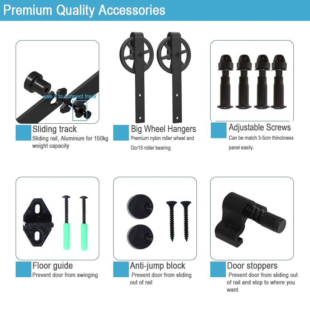 4m Barn Door Hardware Kit - Image 3