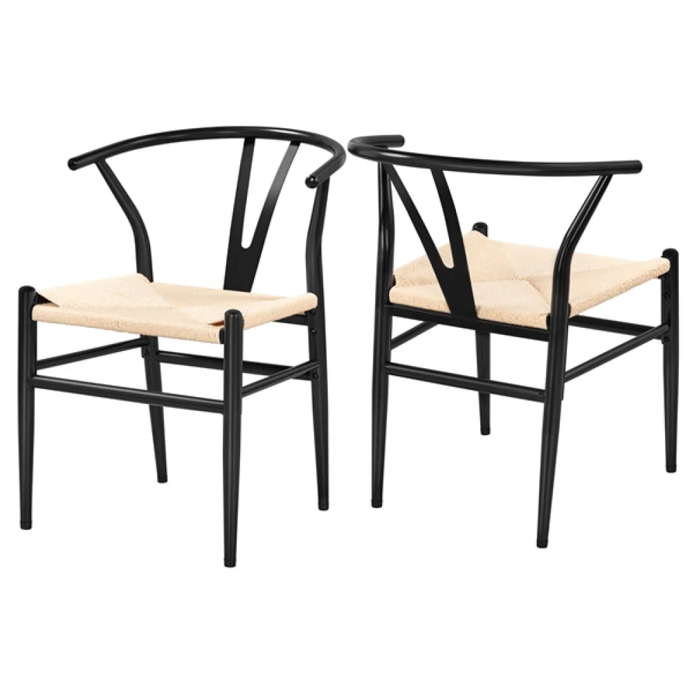 4PCS Weave Arm Chairs - Image 5