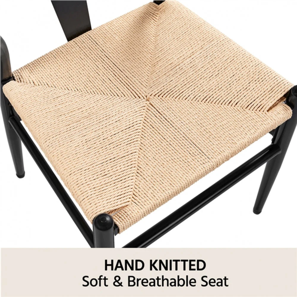 4PCS Weave Arm Chairs - Image 8