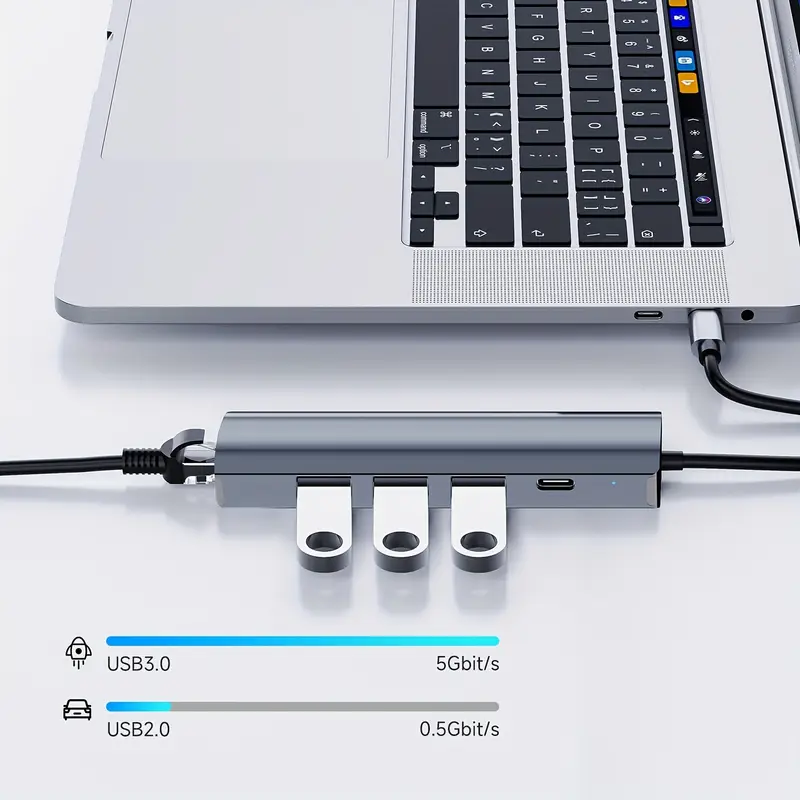 5-in-1 USB Multi-Port Type C Hub USB-C Docking Station with Ethernet - Image 2