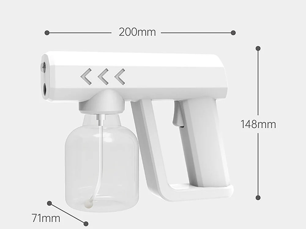 500ml Wireless Blue Light Nano Spray Gun-White - Image 3