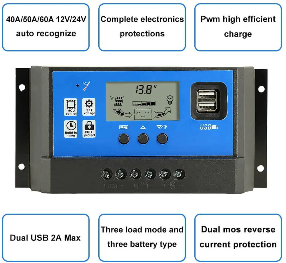 50A Solar Charge Controller - Image 3