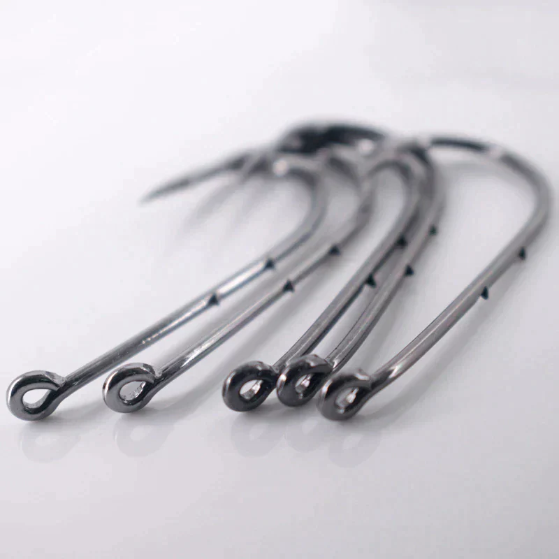 50pcs Double-backed 5/0 High Carbon Fishing Hooks - Image 2