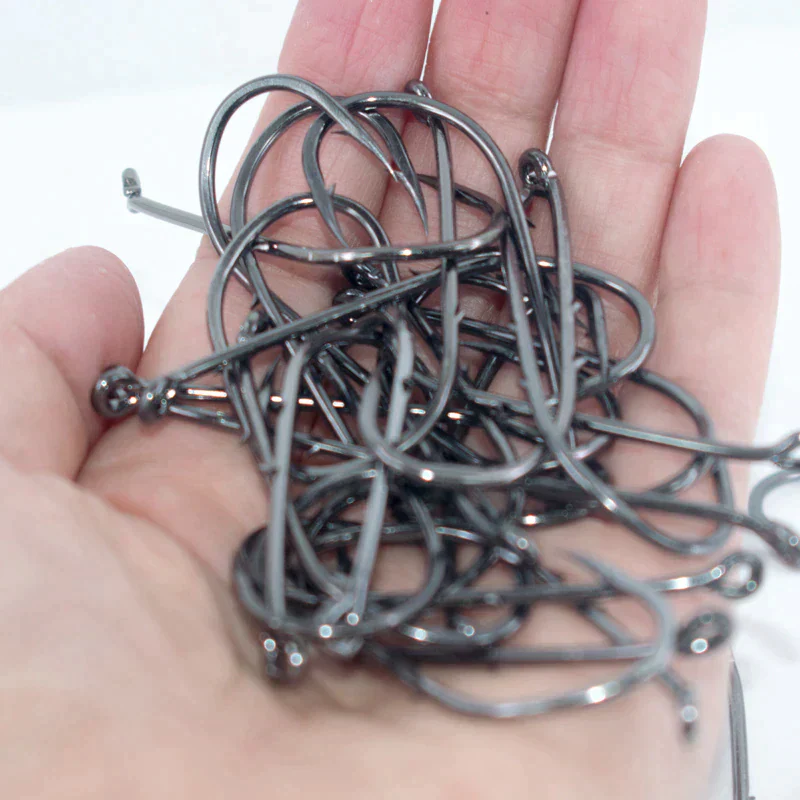 50pcs Double-backed 5/0 High Carbon Fishing Hooks - Image 8