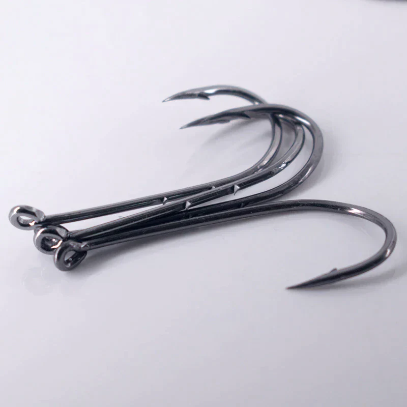 50pcs Double-backed 6/0 High Carbon Fishing Hooks - Image 10