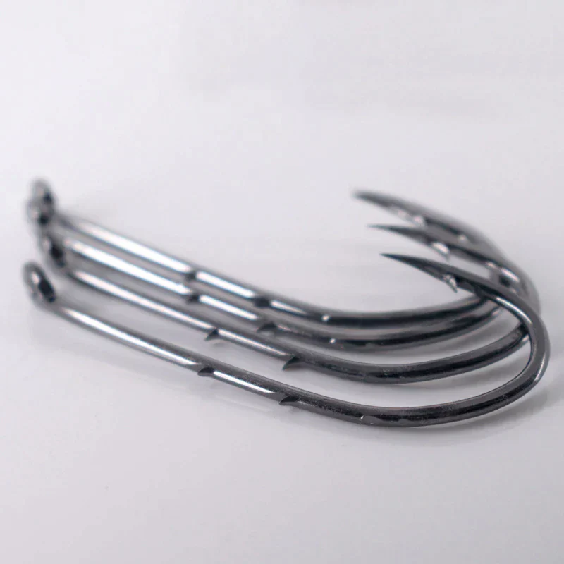 50pcs Double-backed 6/0 High Carbon Fishing Hooks - Image 3