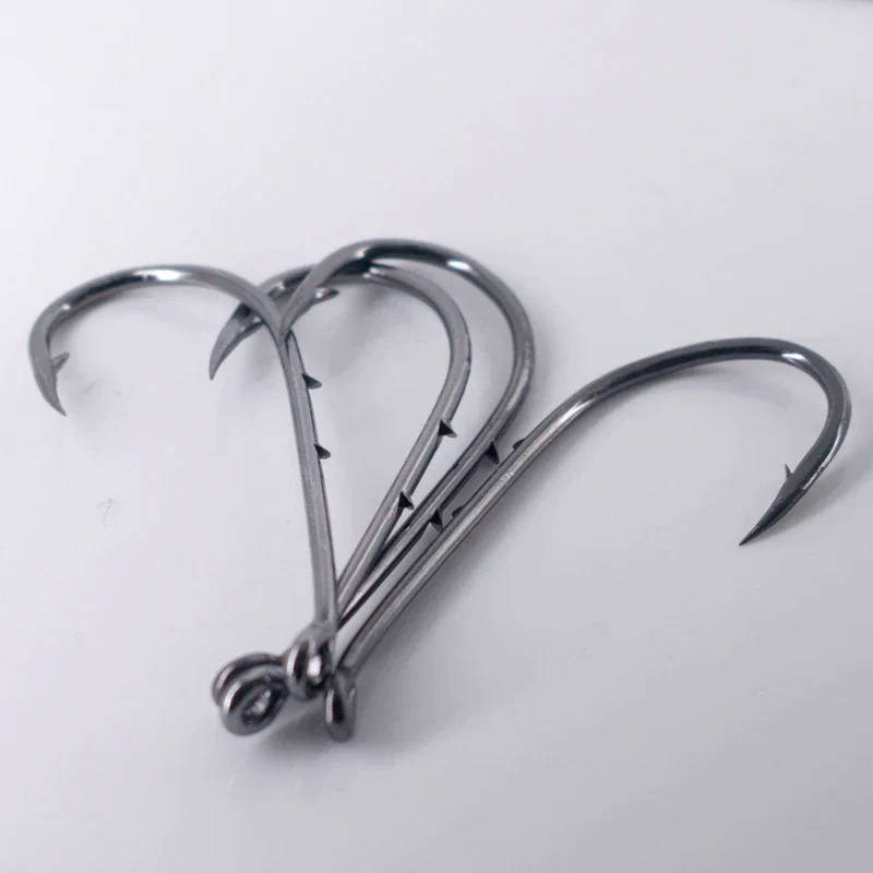 50pcs Double-backed 6/0 High Carbon Fishing Hooks - Image 4